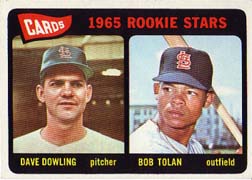 1965 Topps Baseball Cards      116     Rookie Stars-Dave Dowling RC-Bob Tolan RC